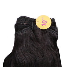 Load image into Gallery viewer, FH Q14419 brazilian remy hair 3 pcs 10 inch hair bundles with lace closure