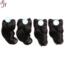 FH Q14418 brazilian loose wave hair weave 4 pcs 10 inch hair bundles