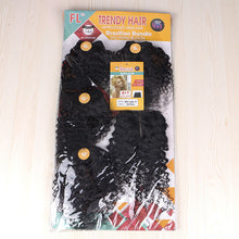 Load image into Gallery viewer, FH Q14416 virgin human hair 4 pcs 10 inch hair bundles with lace closure