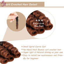 Load image into Gallery viewer, FH ombre braiding hair 10 inches synthetic crochet braids