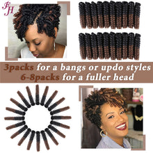 Load image into Gallery viewer, FH ombre 20 inches synthetic crochet braids hair