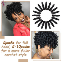 FH ombre crochet hair 10 inches synthetic hair