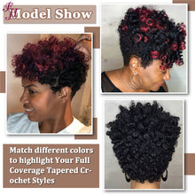 Load image into Gallery viewer, FH ombre crochet hair 10 inches pre stretched braiding extensions