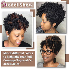 Load image into Gallery viewer, FH ombre synthetic braiding hair 10 inches crochet braids