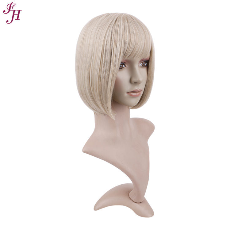 no42✨2PCS 50% OFF✨ FH P12909 beautiful light blonde short bob synthetic wig