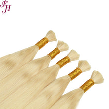 Load image into Gallery viewer, FH cuticle aligned hair original human hair 613 blonde hair bulk