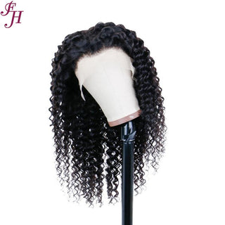 FH wholesale deep curly 13x4 lace frontal hair wig
