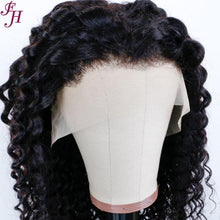 FH wholesale deep curly 13x4 lace frontal hair wig