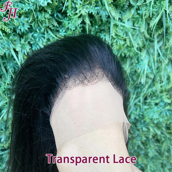 FH brazilian natural raw human hair wigs price 13x4 straight transparent lace frontal wig