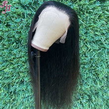 Load image into Gallery viewer, FH brazilian natural raw human hair wigs price 13x4 straight transparent lace frontal wig