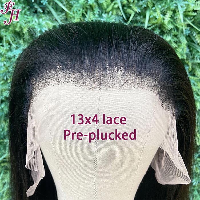 FH premade 100% raw virgin unprocessed human hair body wave 13x4 lace frontal wig