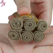 FH #18A dark blonde hand-tied weft virgin human hair extensions