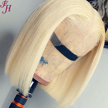 Load image into Gallery viewer, FH wholesale raw unprocessed human hair wig 613 blonde short bob wig