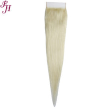 FH raw human hair 613 blonde 5x5 straight lace closure
