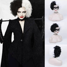 Load image into Gallery viewer, Creamily Cruella Wig for Women Half Black Half White Wig 579
