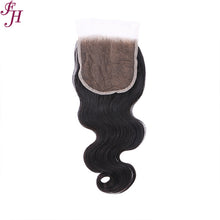 FH HD human hair  5x5 body wave lace closure