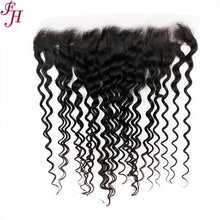 Load image into Gallery viewer, FH raw human hair 13x4 deep wave HD lace frontal