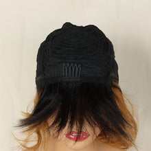 【Nikita】FH Q15808 obmre color short wavy machine made hair wig