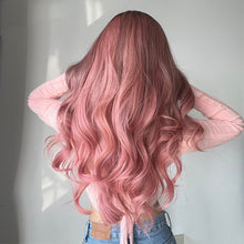 Load image into Gallery viewer, FHGZ P13962 pink color middle part synthetic wig