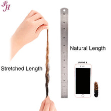 Load image into Gallery viewer, FH ombre South africa hair 10 inches custom synthetic crochet hair