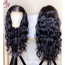 Load image into Gallery viewer, FH best human hair 13x4 hd lace human hair wig body wave lace frontal wig