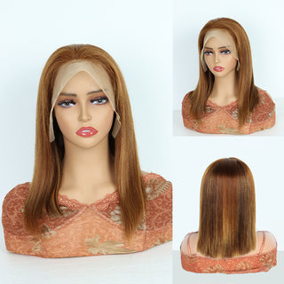 【Nikita】FHTK P4/27 highlight hair bob wig human hair wig