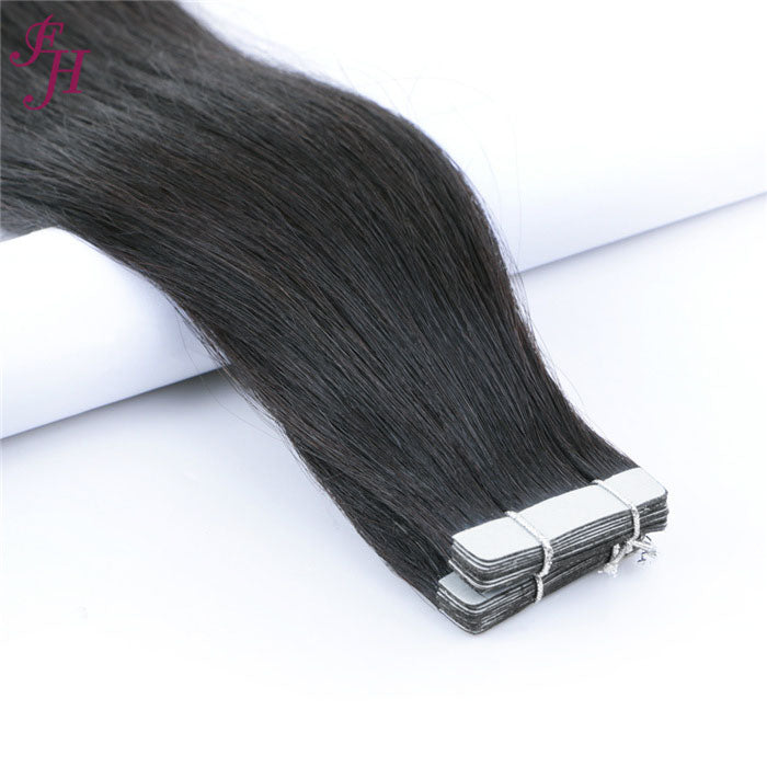 FH hair factory raw virgin human natural black tape hair extensions