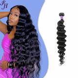 FH one piece loose deep human hair weave natural black hair bundles