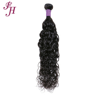 FH one piece natural human hair weave water wave hair bundles