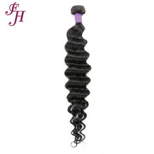 Load image into Gallery viewer, FH one piece loose deep human hair weave natural black hair bundles