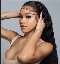 FH human hair wig natural hair 13x4 lace frontal deep wave lace front wig