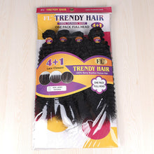 Load image into Gallery viewer, FH Q14414 hair weave 4 pcs 22 inch brazilian hair bundles with lace closure