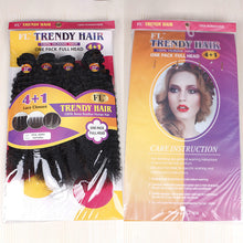 FH Q14414 hair weave 4 pcs 22 inch brazilian hair bundles with lace closure