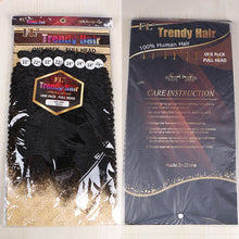 Load image into Gallery viewer, FH Q14413 curly wave 4 pcs 22 inch and 4 pcs 24 inch brazilian hair bundles