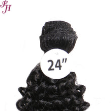 FH Q14413 curly wave 4 pcs 22 inch and 4 pcs 24 inch brazilian hair bundles