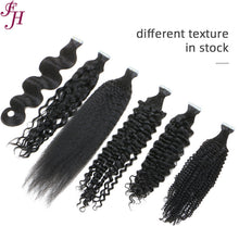 Load image into Gallery viewer, FH wholesale human hair water wave tape in hair extensions