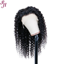 FH human hair wig natural hair 13x4 lace frontal deep wave lace front wig