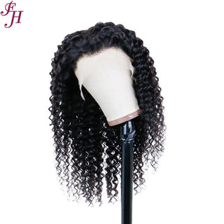 FH HD lace virgin hair deep wave 13x4 lace frontal wig human hair wig