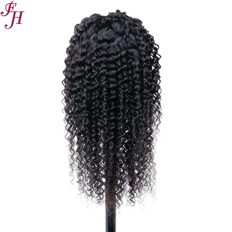 FH HD lace virgin hair deep wave 13x4 lace frontal wig human hair wig