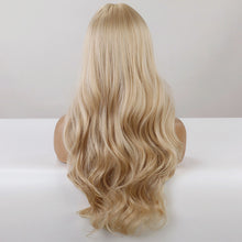 Load image into Gallery viewer, FHTK P13976 blonde bang long wavy synthetic wig