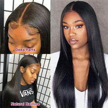 Load image into Gallery viewer, FH customized hair wig 13x4 lace frontal wig straight human hair wig