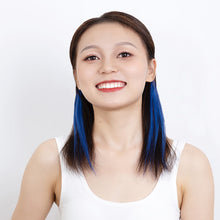 FH 2pcs one set multi colors ombre human hair clip in hair extensions