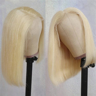 FH wholesale raw unprocessed human hair wig 613 blonde short bob wig