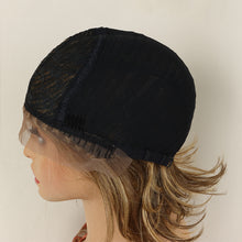 Load image into Gallery viewer, FH P13854 ombre color short wavy T part lace synthetic wig