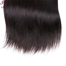 Load image into Gallery viewer, FH 100 percent raw virgin human hair bundles natural black hair bulk