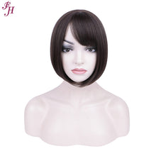 FH factory fashion wig short black bob synthetic hair wig