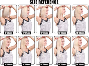 FH factory price natural black human hair clip in hair extensions 8pcs one set