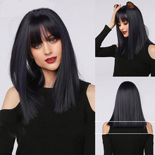FHGZ P13961 bang wig red color synthetic wig