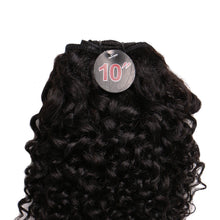 Load image into Gallery viewer, FH Q14387 raw human hair 3 pcs 10 inches hair bundles with lace closure