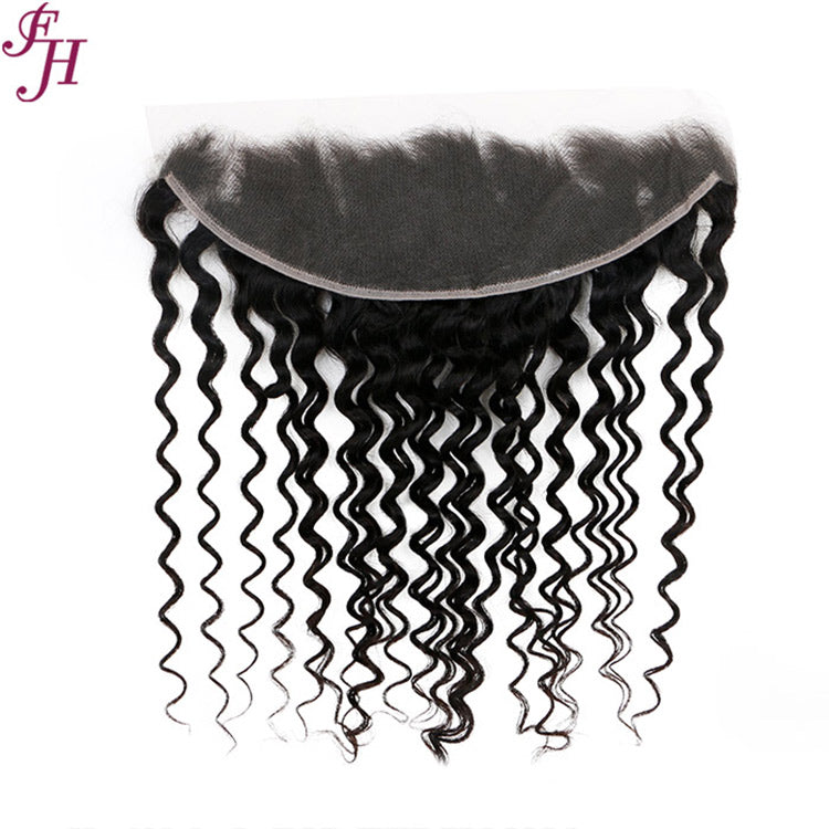 FH raw human hair 13x4 deep wave HD lace frontal